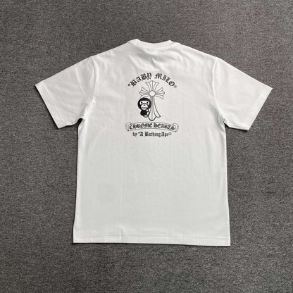 Remera Bape x Chrome Hearts Blanca