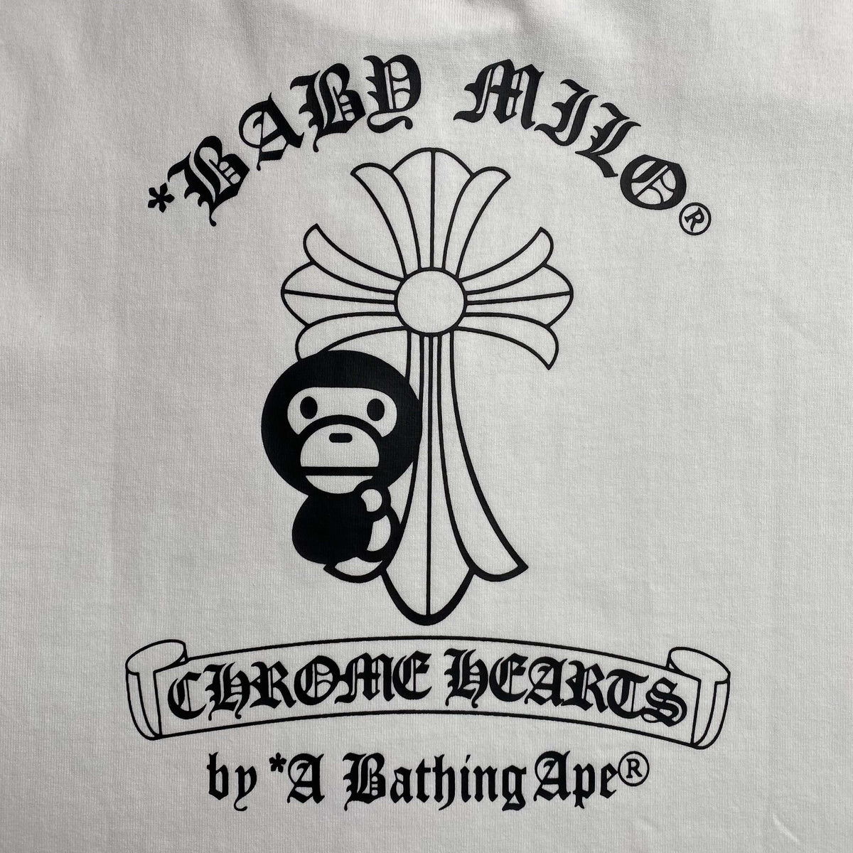 Remera Bape x Chrome Hearts Blanca