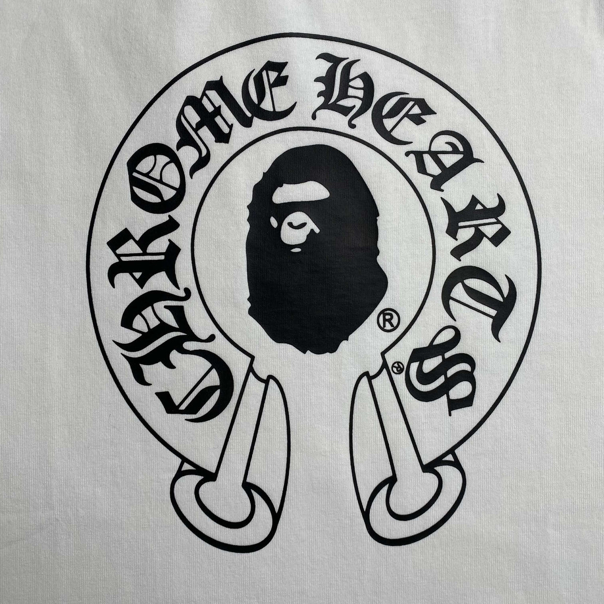 Remera Bape x Chrome Hearts Blanca
