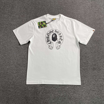 Remera Bape x Chrome Hearts Blanca