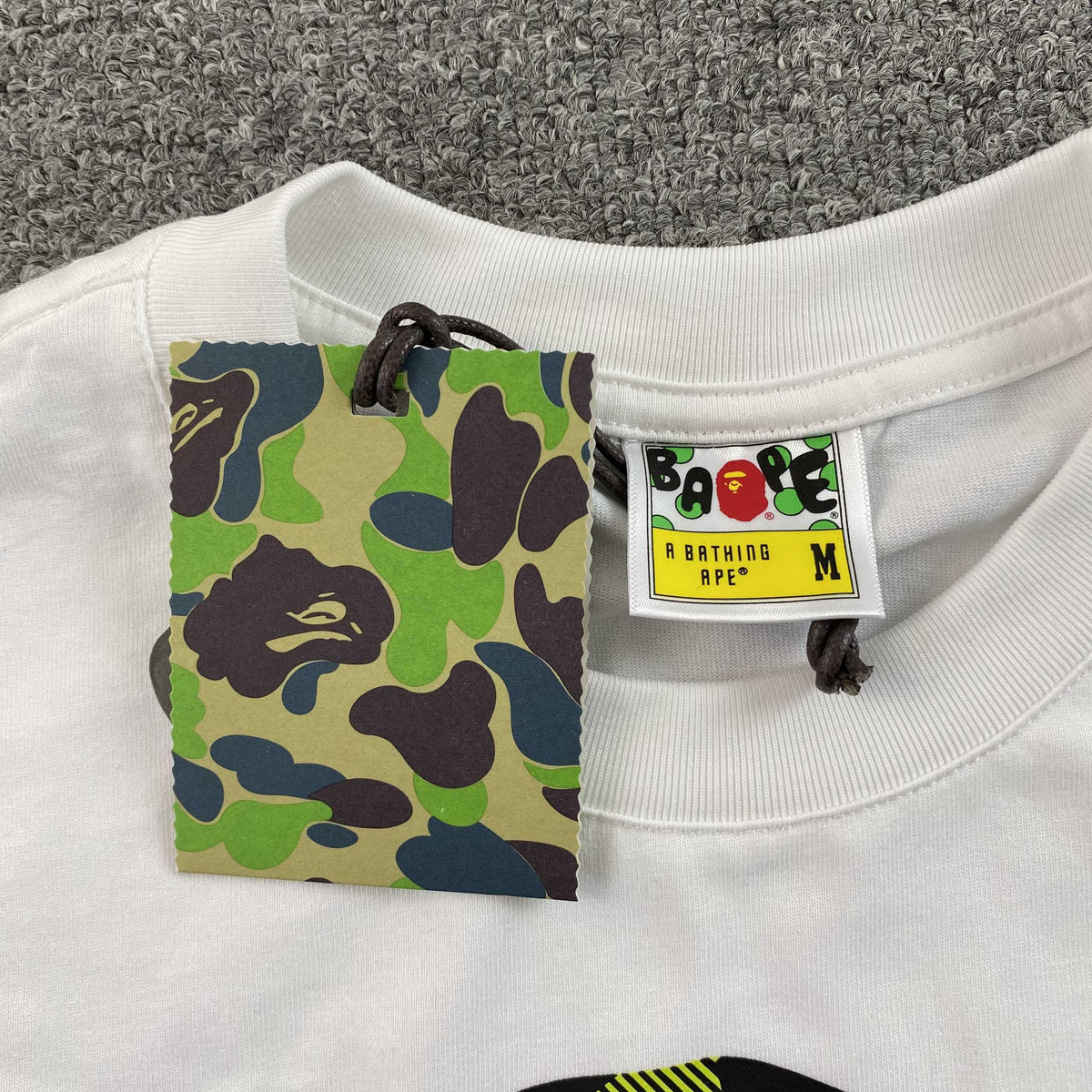 Remera Bape x CR7Life Big Ape Head Blanca
