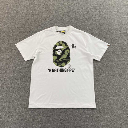 Remera Bape x CR7Life Big Ape Head Blanca