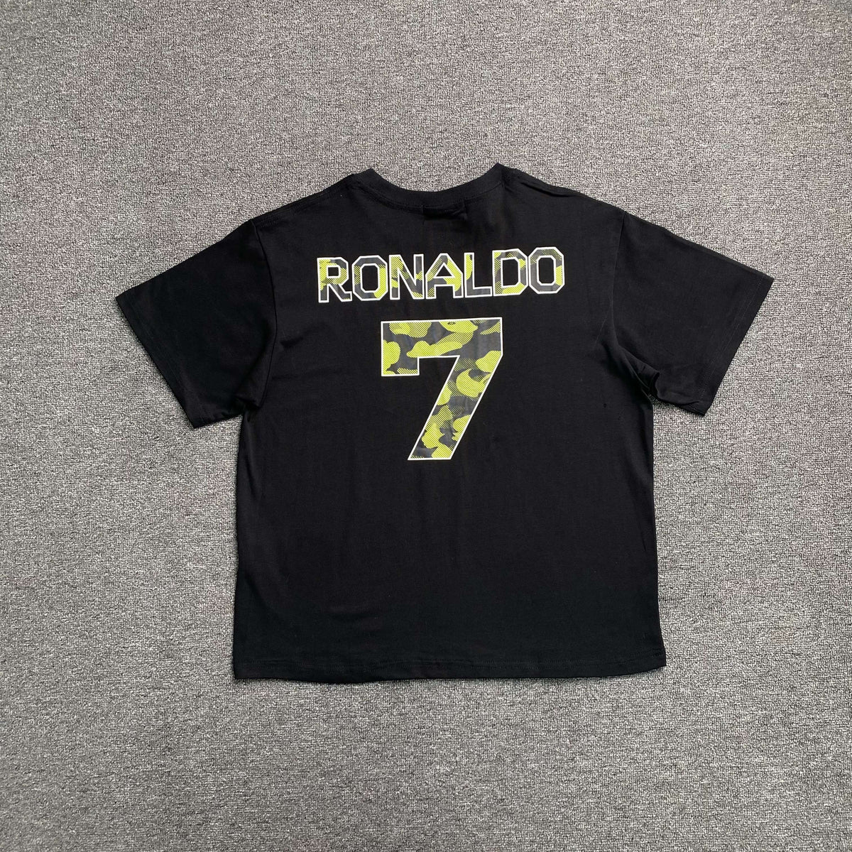 Remera Bape x CR7Life Ronaldo 7 Negra
