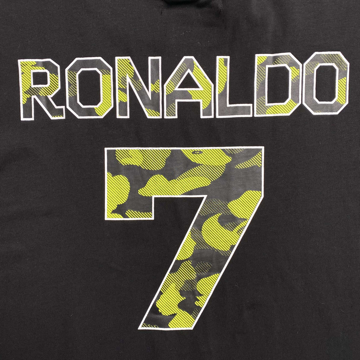Remera Bape x CR7Life Ronaldo 7 Negra