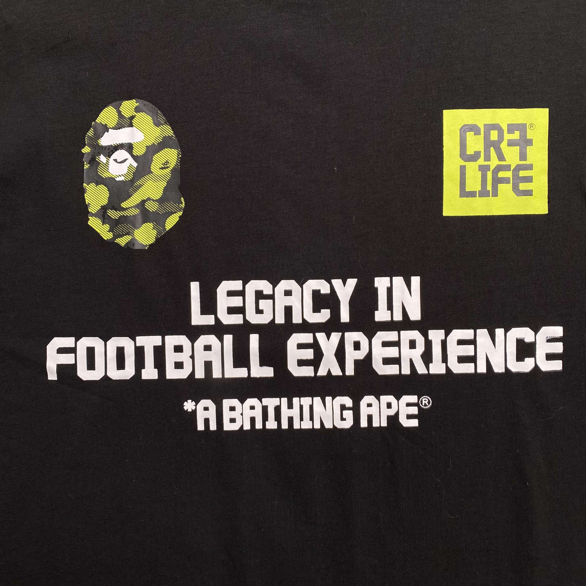 Remera Bape x CR7Life Ronaldo 7 Negra