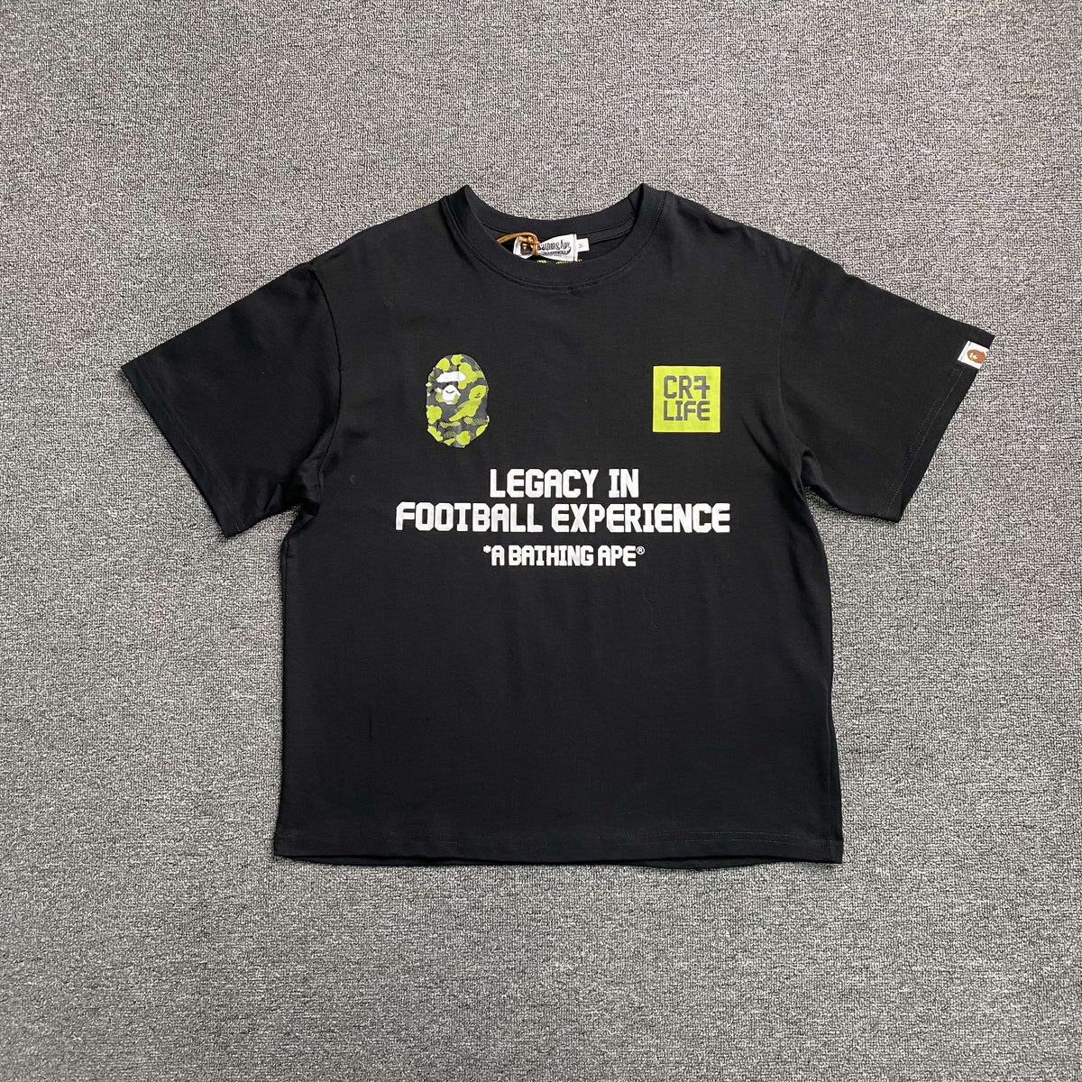 Remera Bape x CR7Life Ronaldo 7 Negra