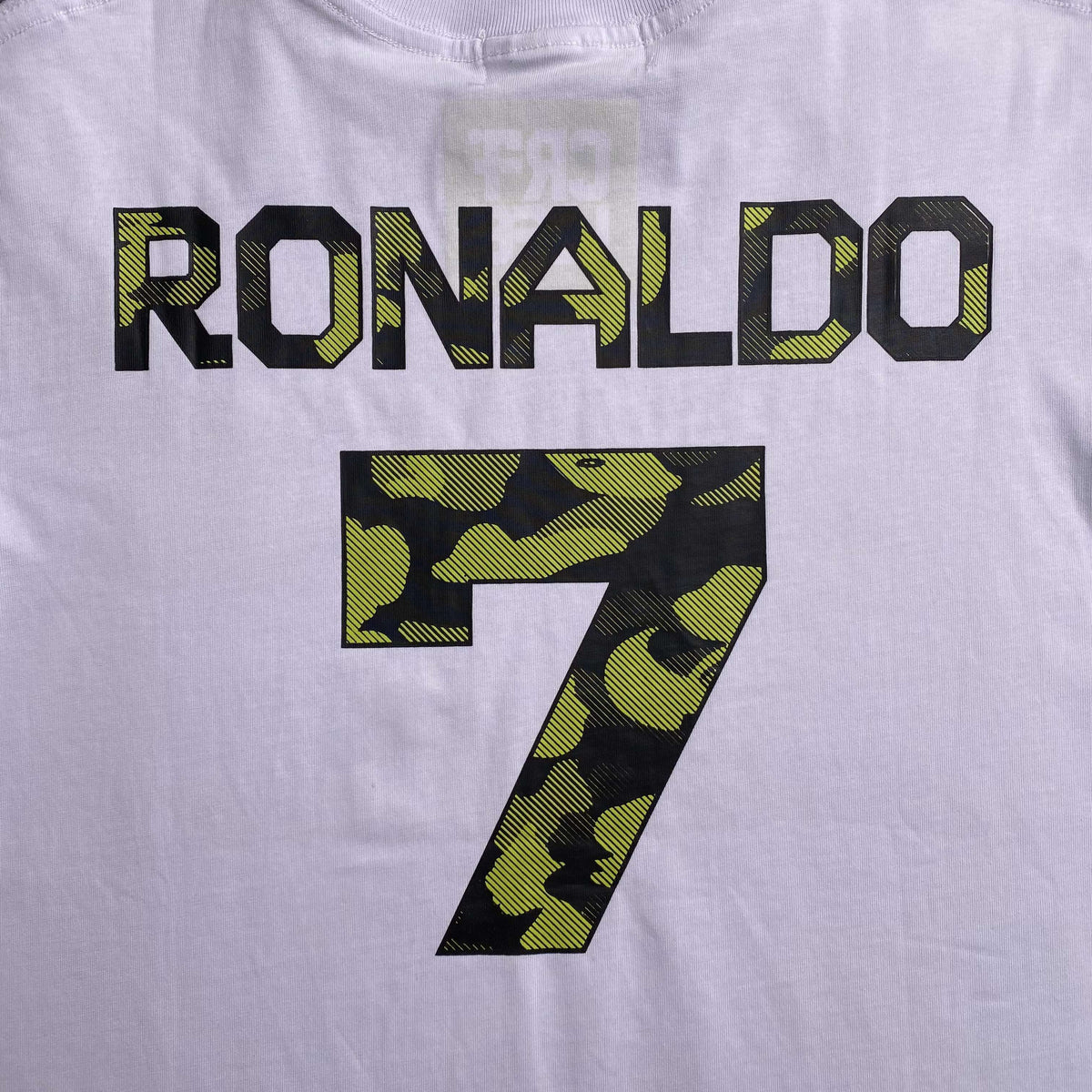 Remera Bape x CR7Life Ronaldo 7 Blanca