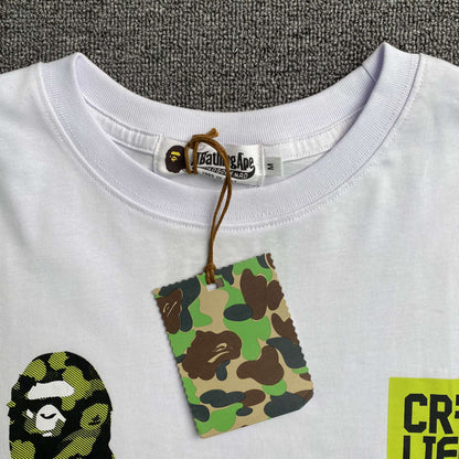 Remera Bape x CR7Life Ronaldo 7 Blanca