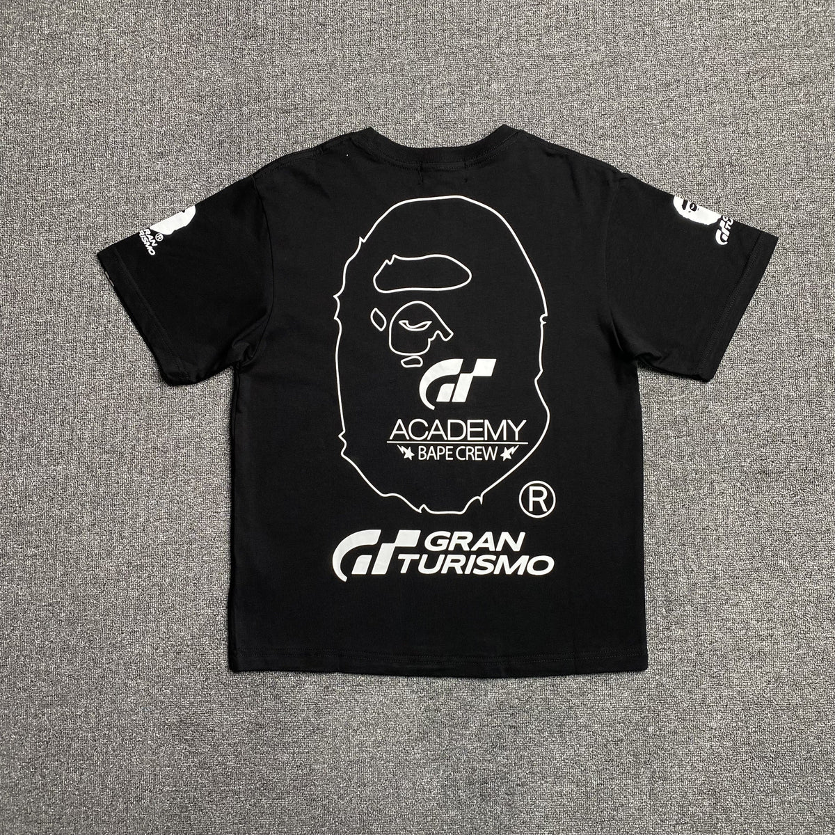 Remera Bape x Gran Turismo Negra