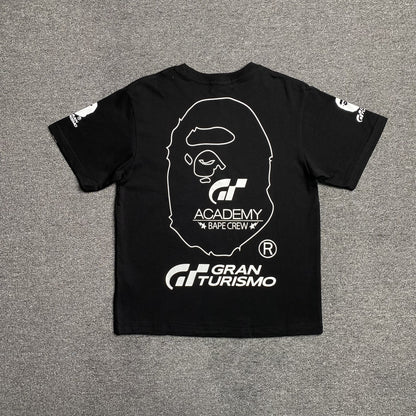 Remera Bape x Gran Turismo Negra