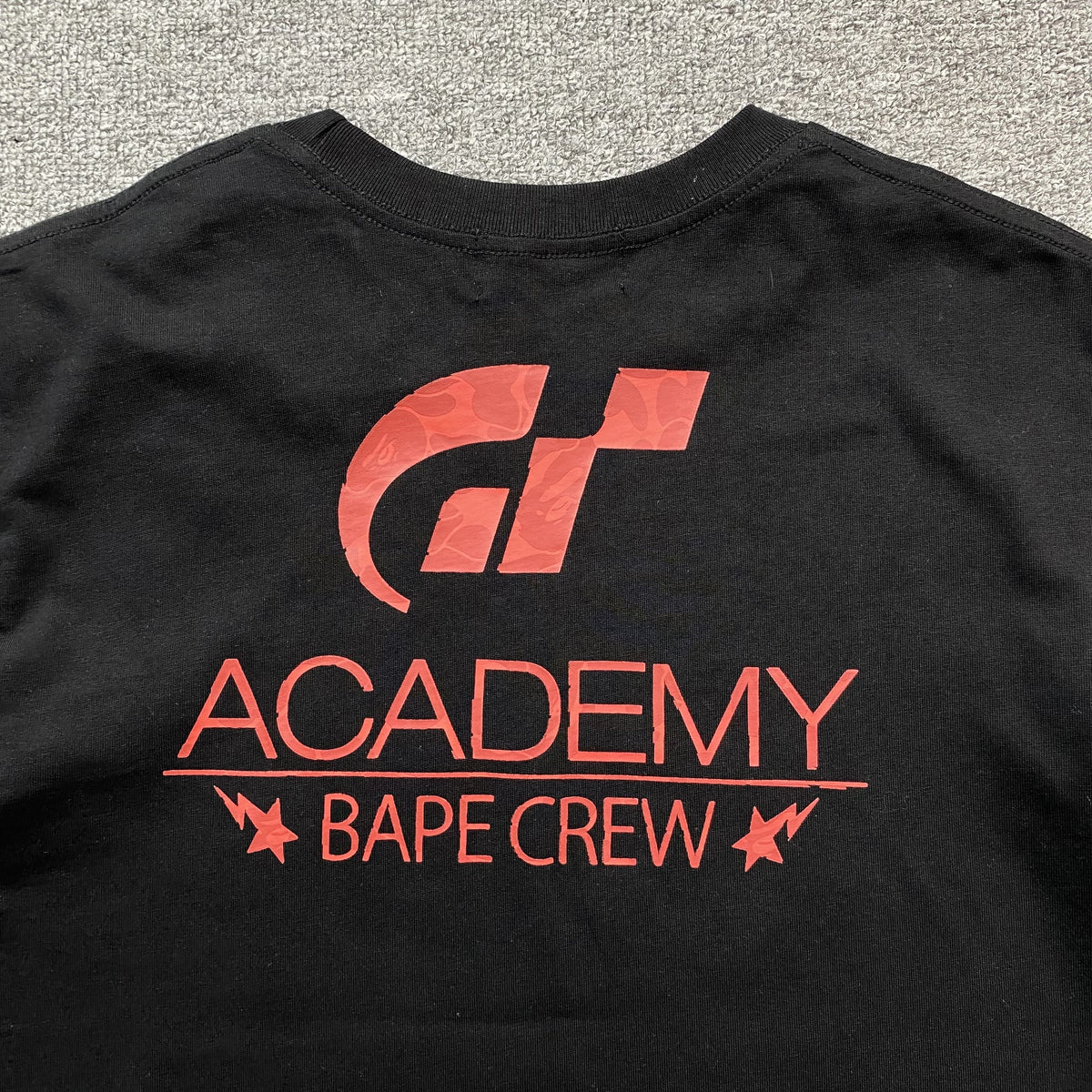Remera Bape x Gran Turismo Negra