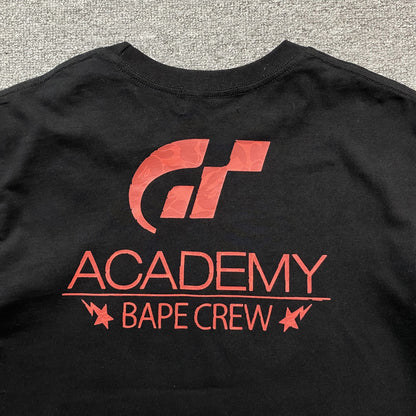 Remera Bape x Gran Turismo Negra