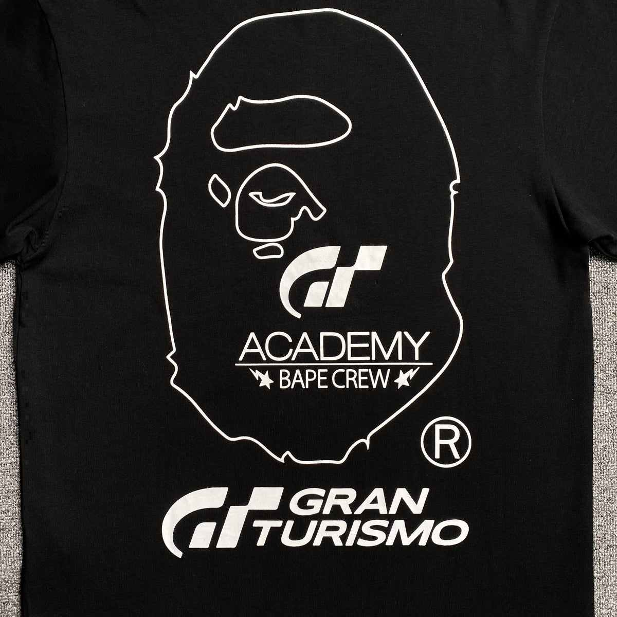 Remera Bape x Gran Turismo Negra