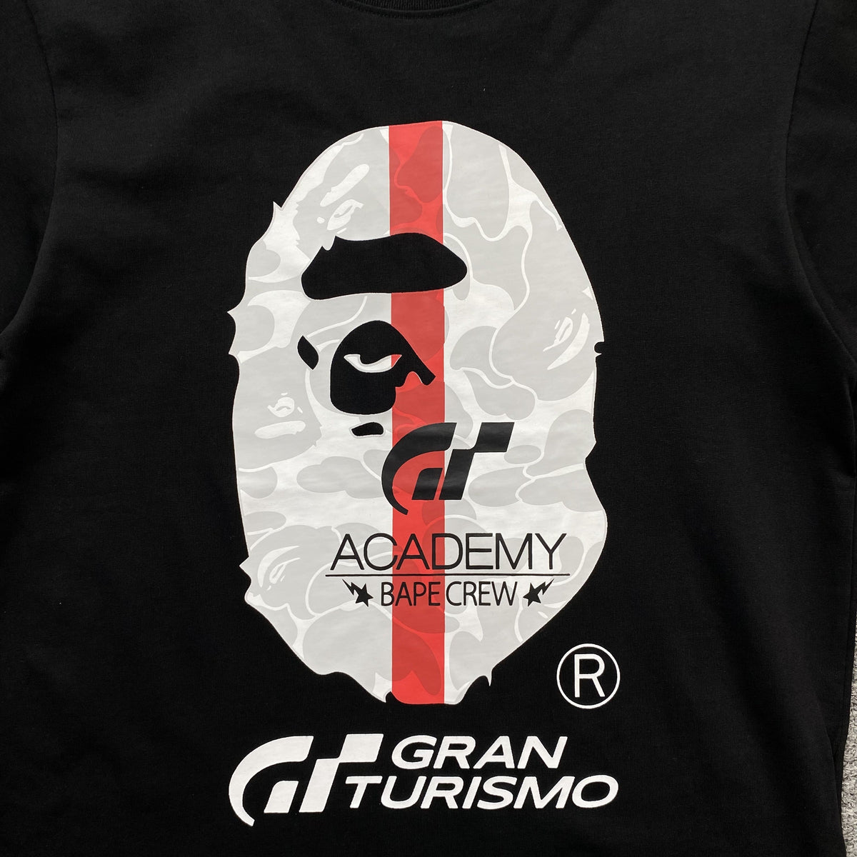 Remera Bape x Gran Turismo Negra
