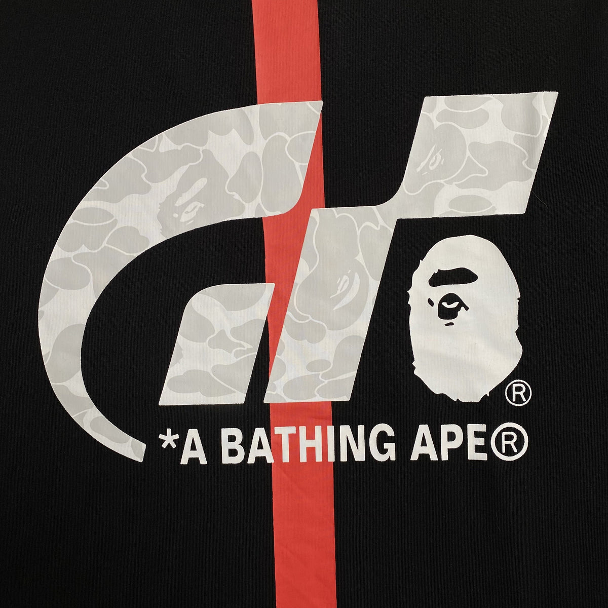 Remera Bape x Gran Turismo Negra