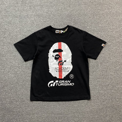 Remera Bape x Gran Turismo Negra