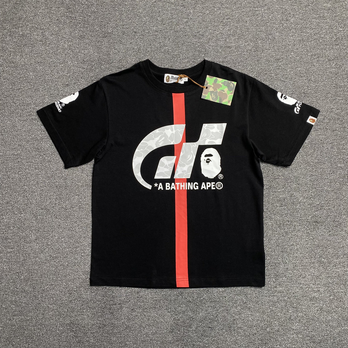 Remera Bape x Gran Turismo Negra