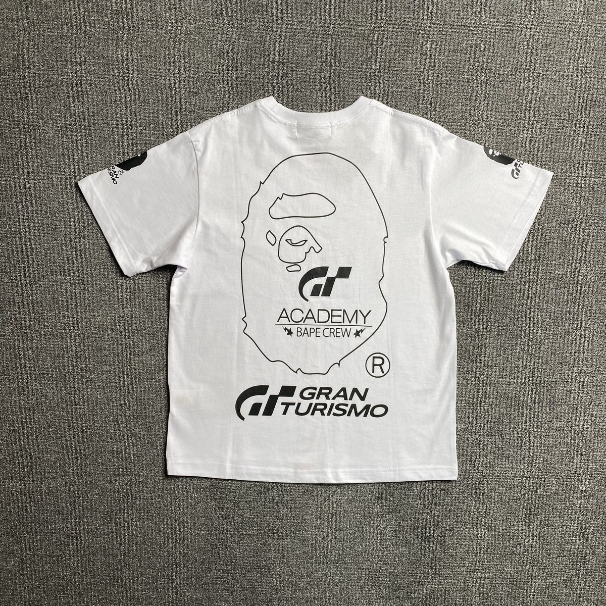 Remera Bape x Gran Turismo Blanca