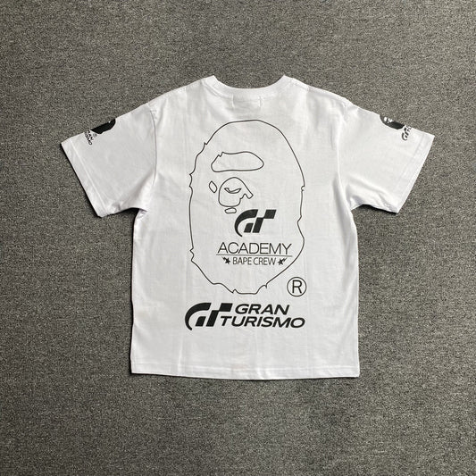 Remera Bape x Gran Turismo Blanca