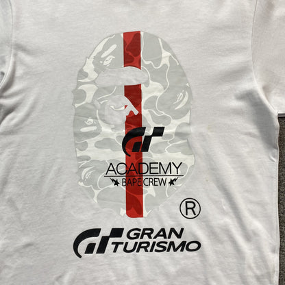 Remera Bape x Gran Turismo Blanca