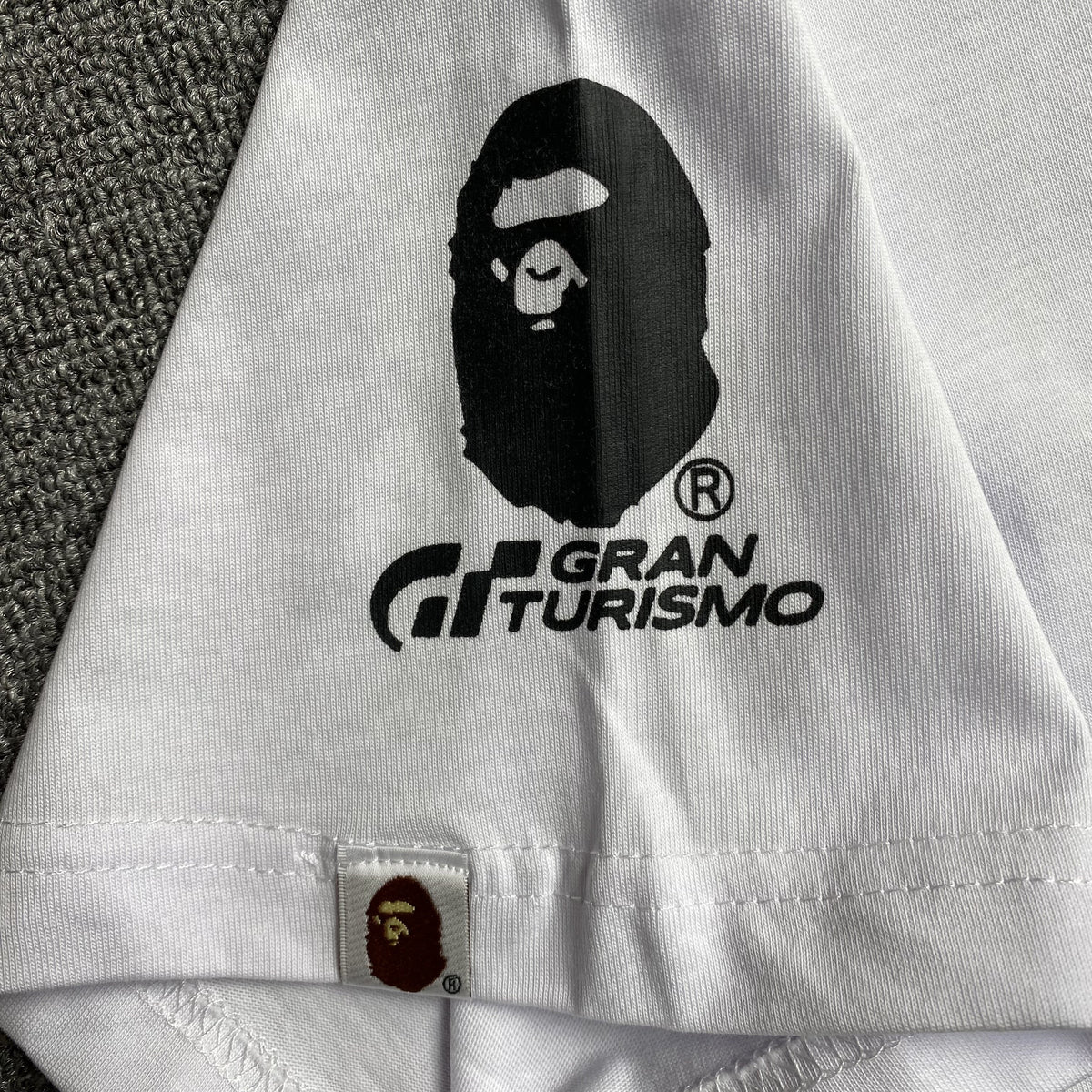 Remera Bape x Gran Turismo Blanca