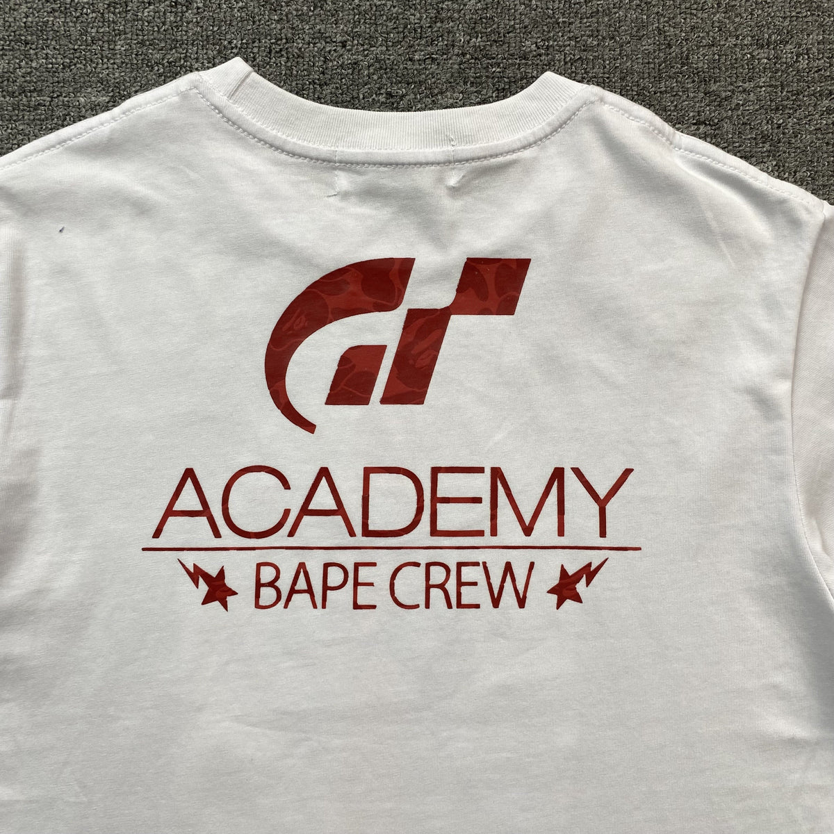 Remera Bape x Gran Turismo Blanca