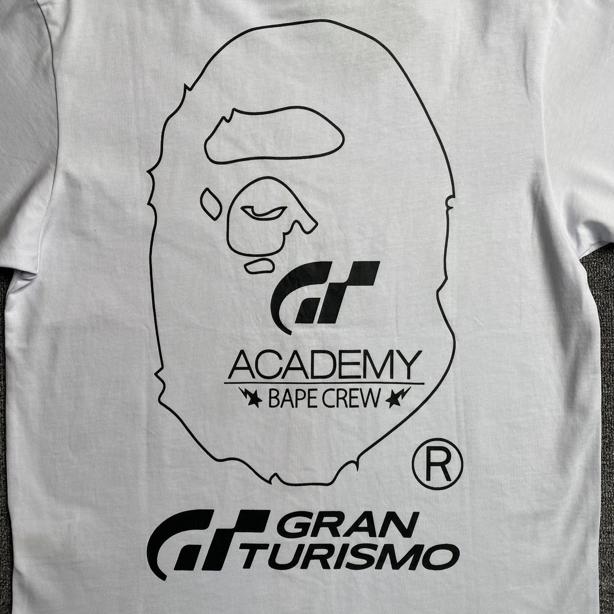 Remera Bape x Gran Turismo Blanca