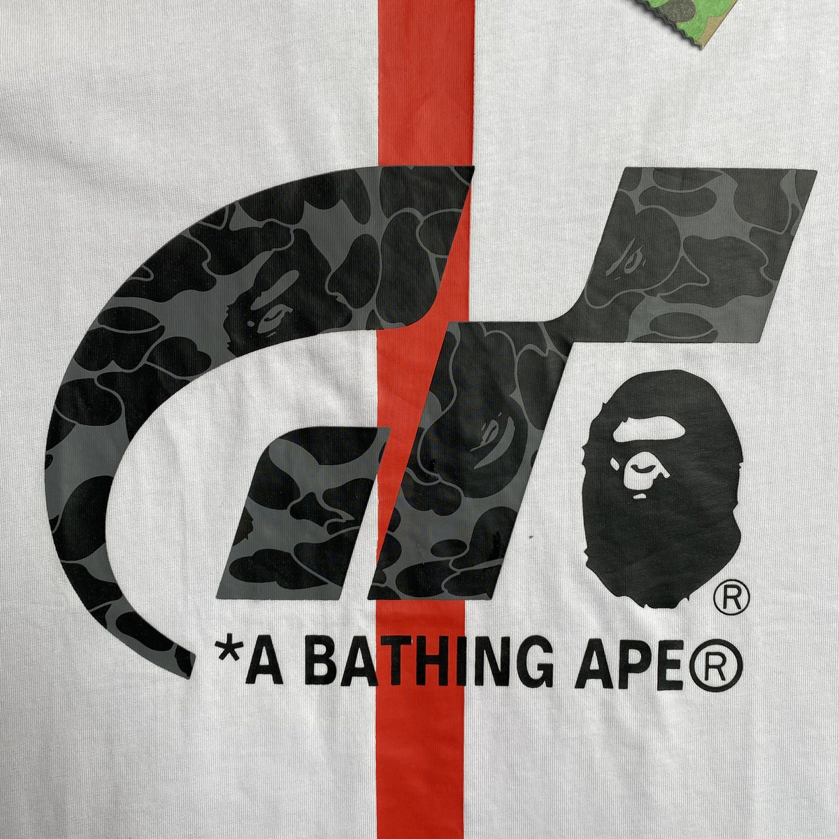 Remera Bape x Gran Turismo Blanca