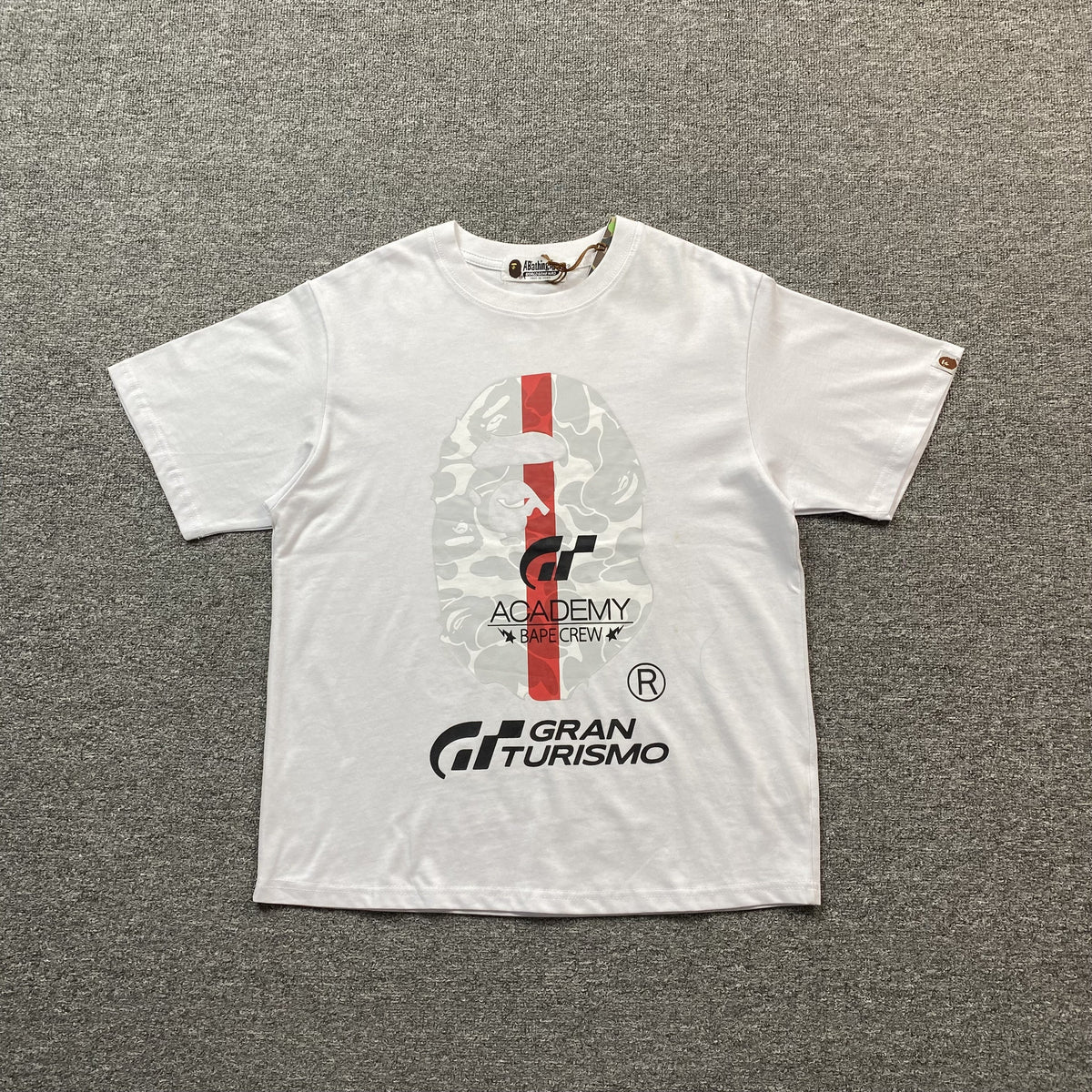Remera Bape x Gran Turismo Blanca