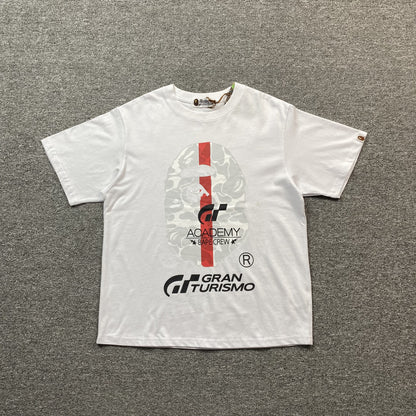 Remera Bape x Gran Turismo Blanca