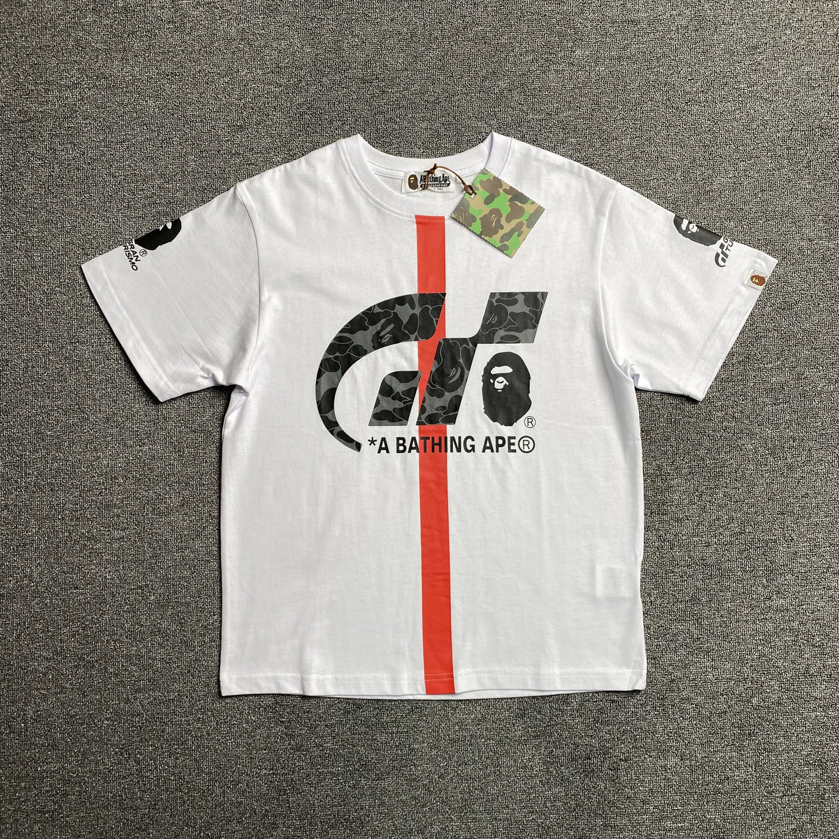 Remera Bape x Gran Turismo Blanca