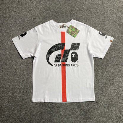 Remera Bape x Gran Turismo Blanca