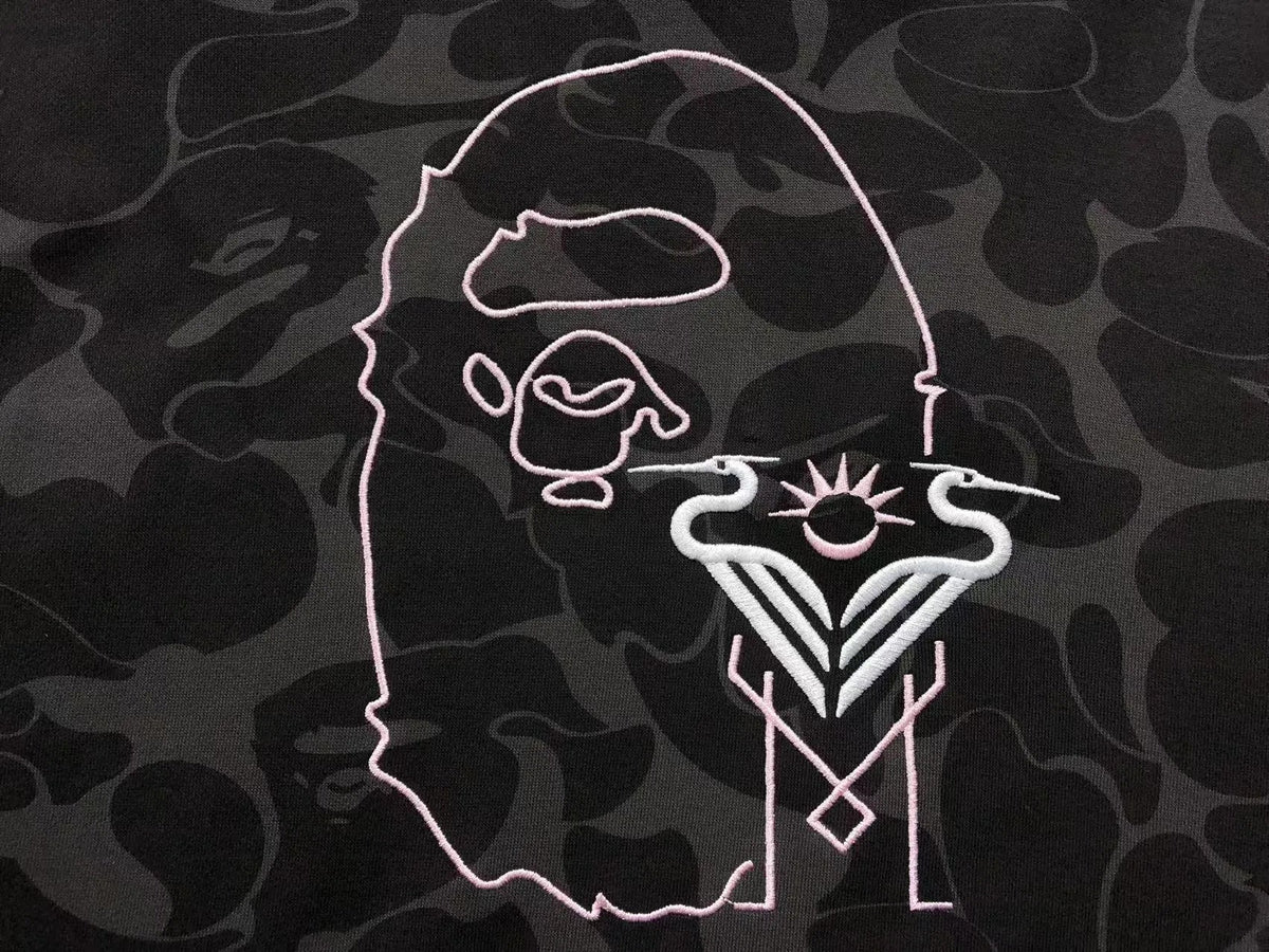 Buzo Bape X Inter Miami Cf Camo Hoodie Negro