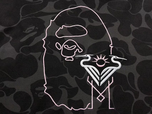 Buzo Bape X Inter Miami Cf Camo Hoodie Negro