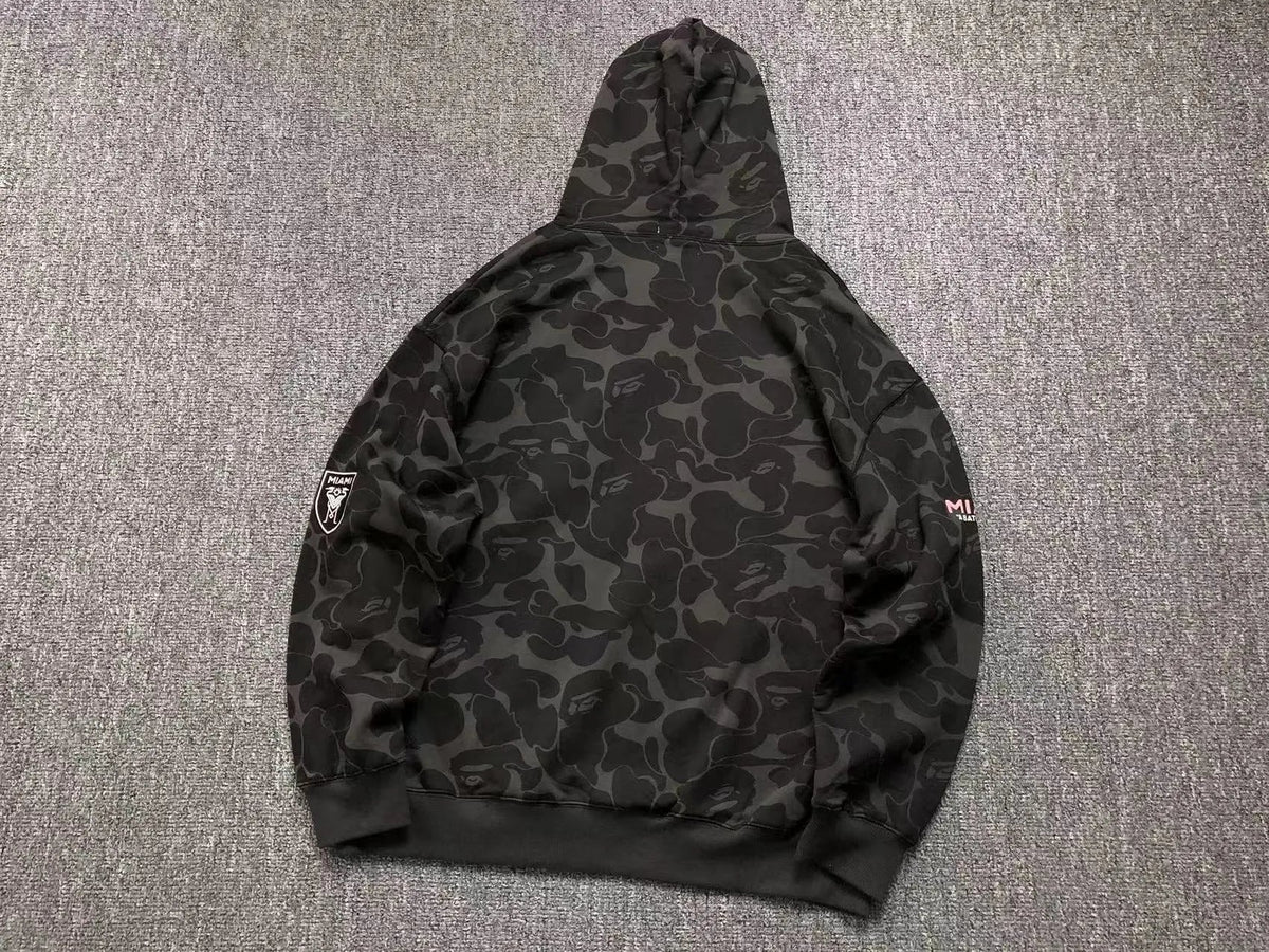 Buzo Bape X Inter Miami Cf Camo Hoodie Negro