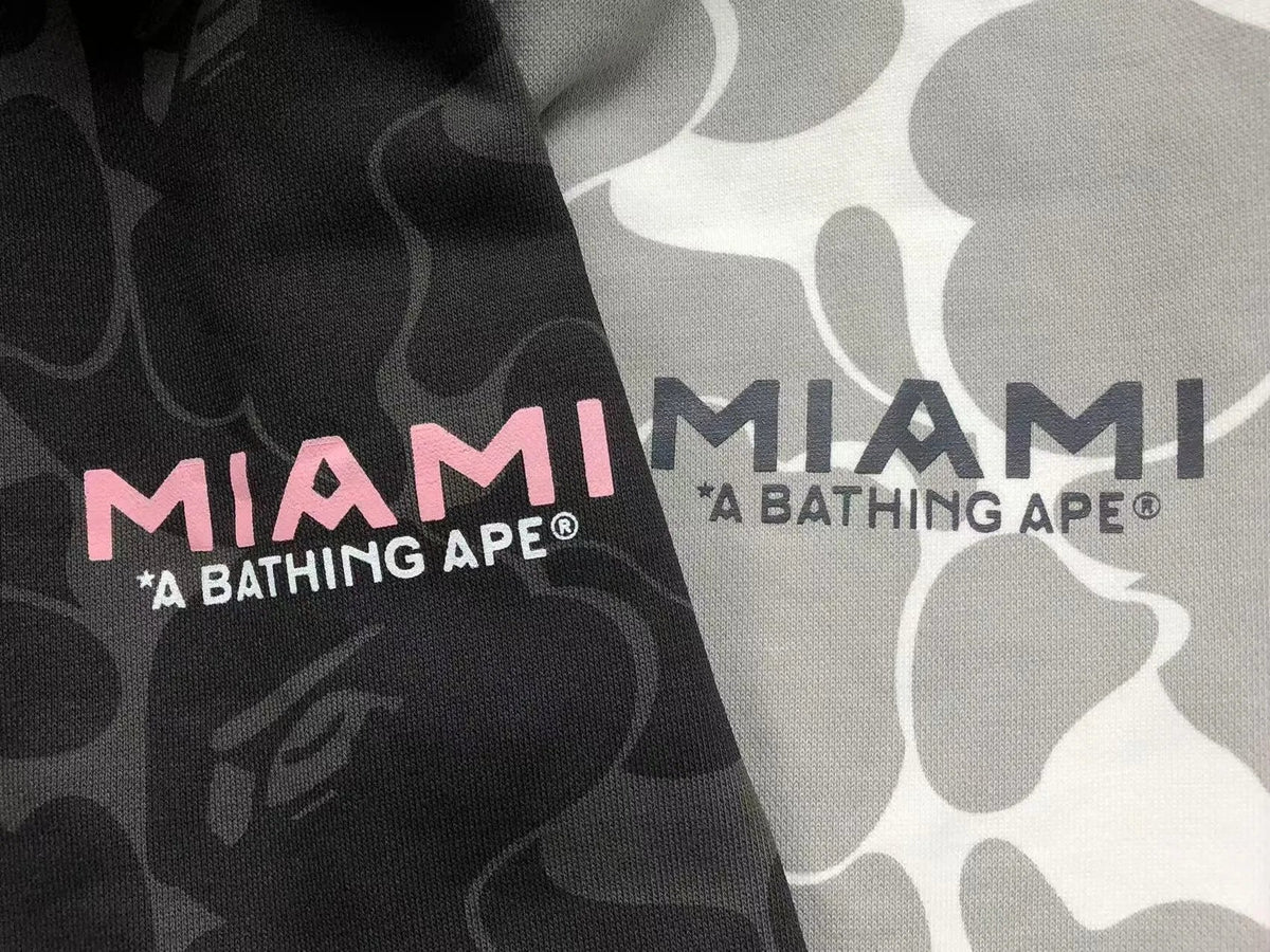 Buzo Bape X Inter Miami Cf Camo Hoodie Negro