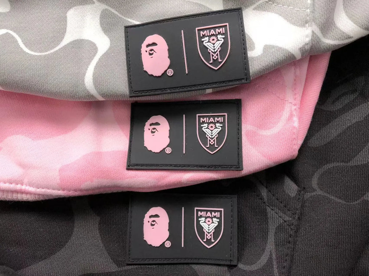 Buzo Bape X Inter Miami Cf Camo Hoodie Negro