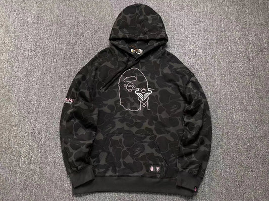 Buzo Bape X Inter Miami Cf Camo Hoodie Negro