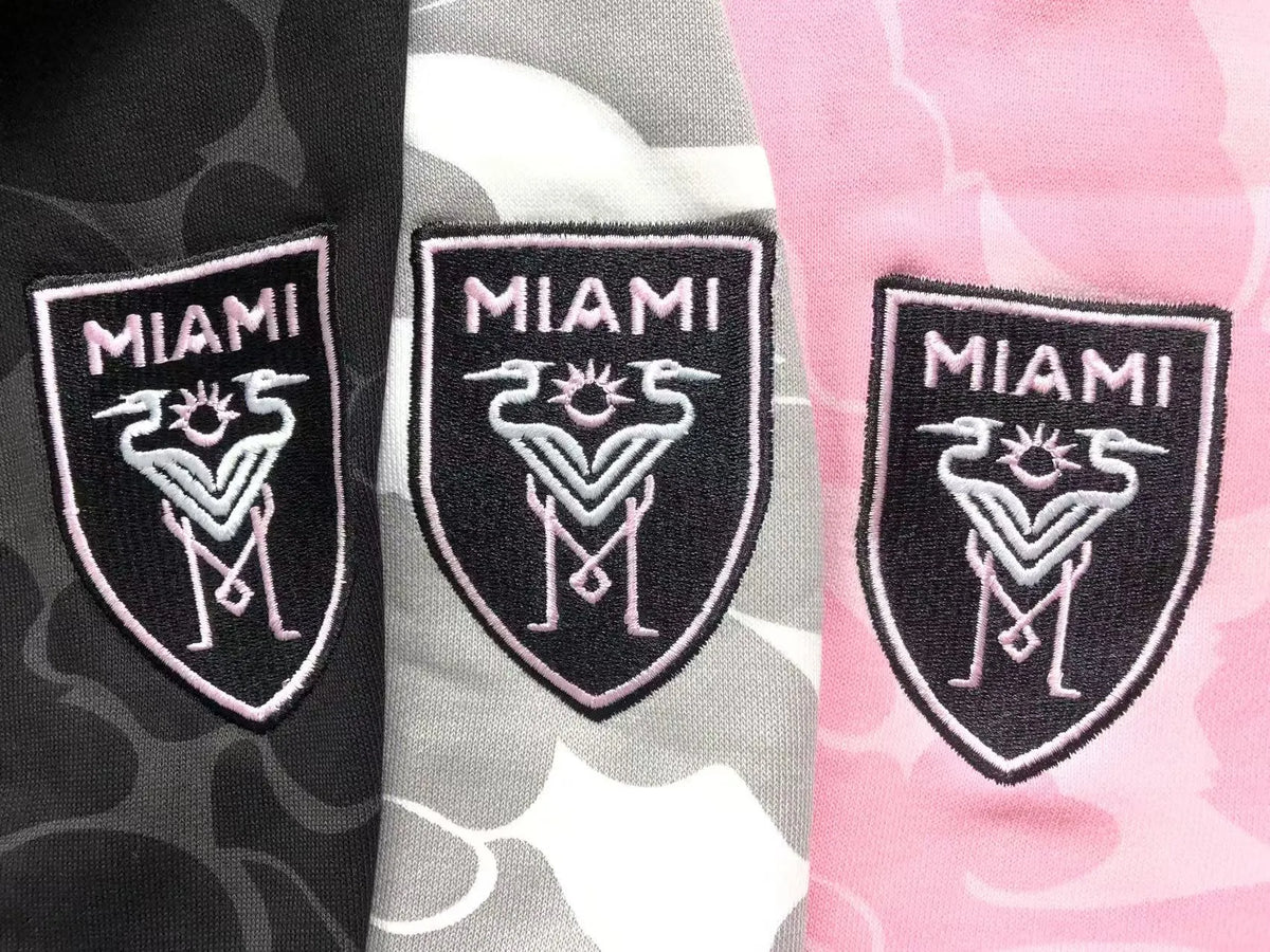 Buzo Bape X Inter Miami Cf Camo Hoodie Rosa