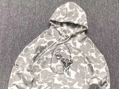Buzo Bape X Inter Miami Cf Camo Hoodie Blanco