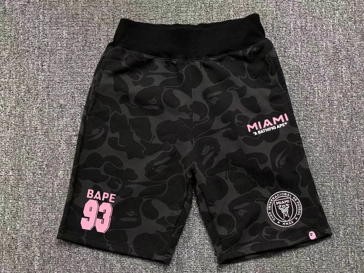 Short Bape X Inter Miami Cf Camo Negro