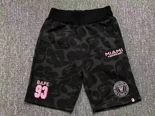 Short Bape X Inter Miami Cf Camo Negro