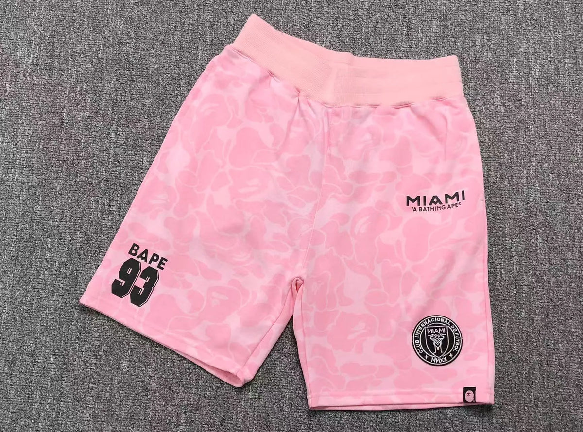 Short Bape X Inter Miami Cf Camo Rosa