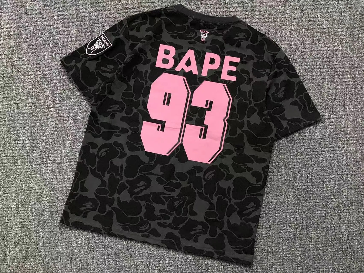 Remera  Bape X Inter Miami Cf Camo Negra