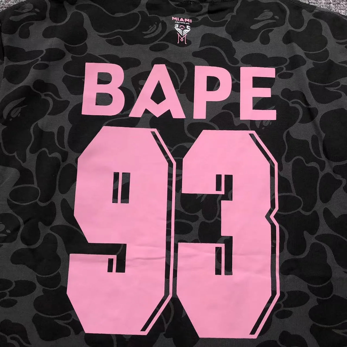 Remera  Bape X Inter Miami Cf Camo Negra