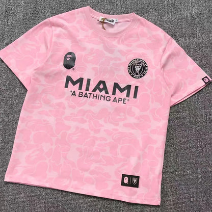 Remera Bape X Inter Miami Cf Camo Rosa
