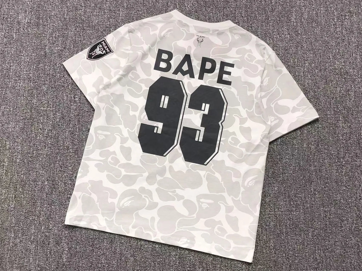 Remera Bape X Inter Miami Cf Camo Blanca
