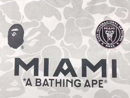 Remera Bape X Inter Miami Cf Camo Blanca