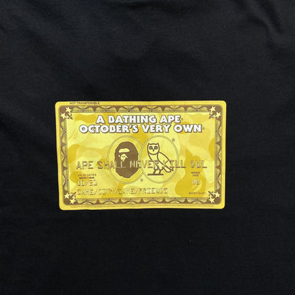 Remera Bape x OVO Card Negra