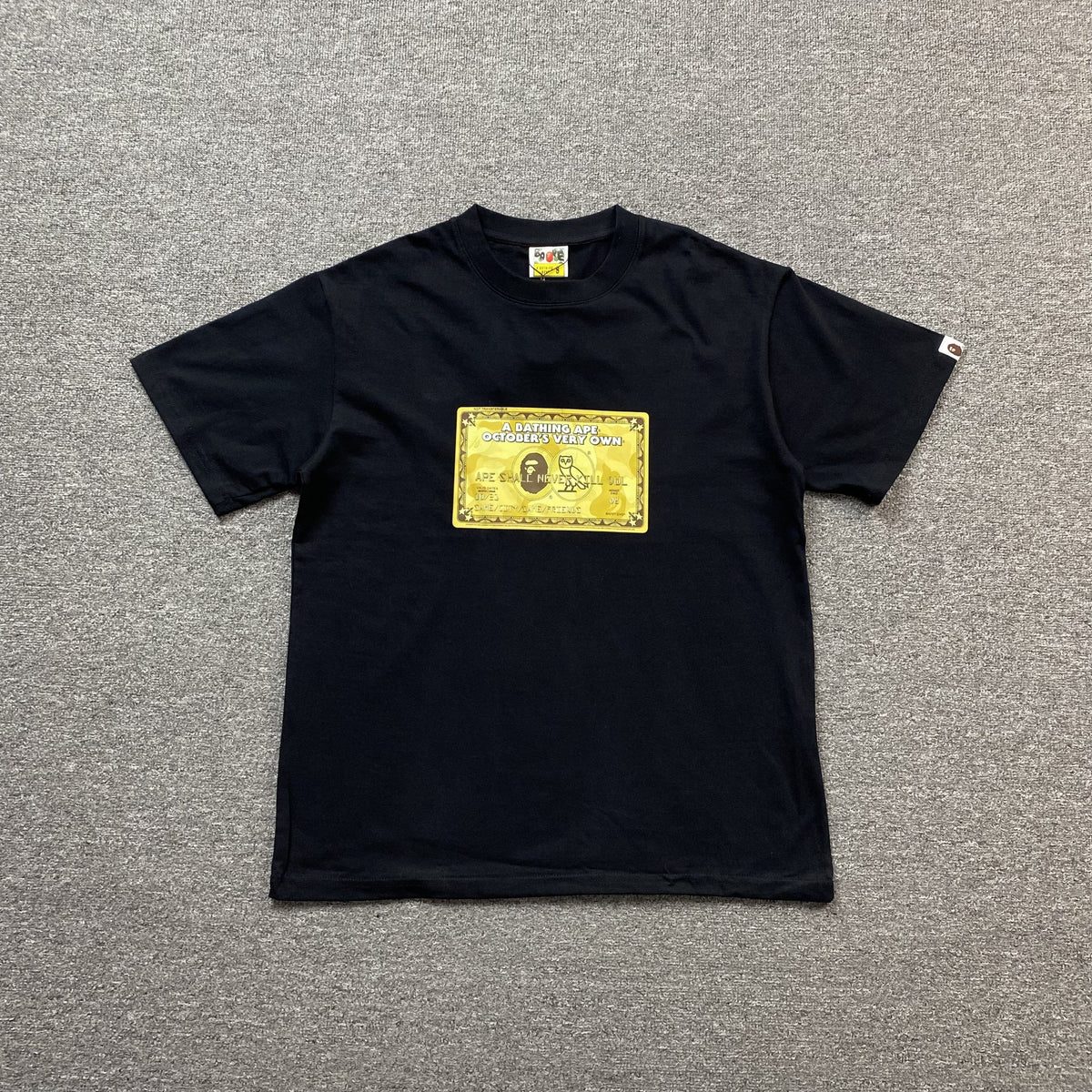 Remera Bape x OVO Card Negra